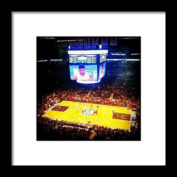 Brooklyn Framed Print featuring the photograph Game 7 #brooklyn #nets #chicago #bulls by Nicole Sweet