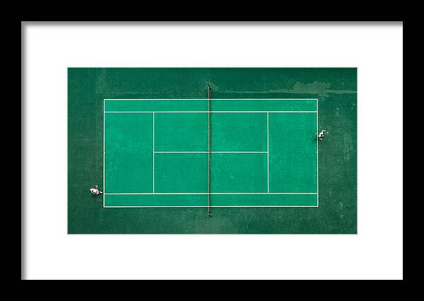 Tennis Framed Print featuring the photograph Game! Set! Match! by Fegari