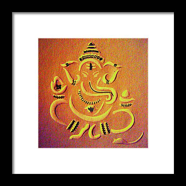 Ganesha Framed Print featuring the painting Ganesha Pietyz by Piety Dsilva