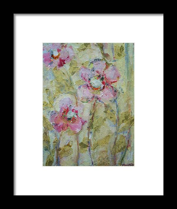 Floral Framed Print featuring the painting Garden Bliss by Mary Wolf