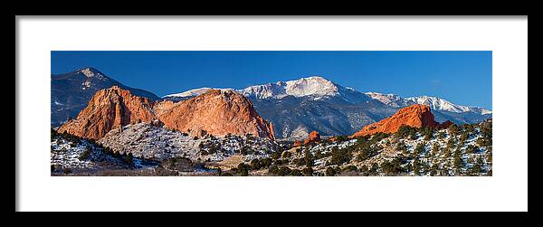 Pano Framed Print featuring the photograph Garden of the Gods by Darren White