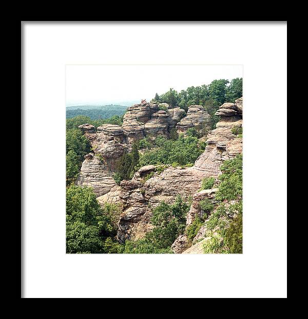 Landscape Framed Print featuring the photograph Garden Of The Gods by David S. Rice