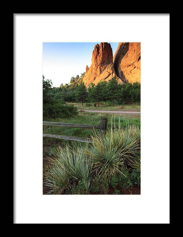 American West Framed Print featuring the photograph Garden of the Gods in Morning Sun by Richard Smith