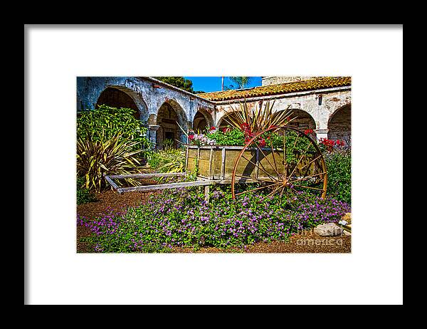 Gardens Framed Print featuring the photograph Garden Wagon by Ronald Lutz