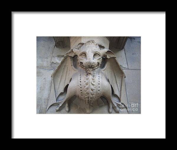 Gargoyle Framed Print featuring the photograph Gargoyle On Westminster Palace by Denise Railey