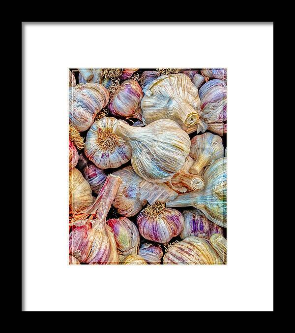 Garlic Framed Print featuring the photograph Garlic Gone Bad by Ken Stanback