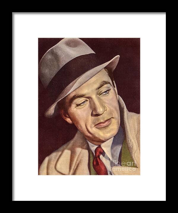 Gary Cooper Framed Print featuring the painting Gary Cooper by Vincent Monozlay