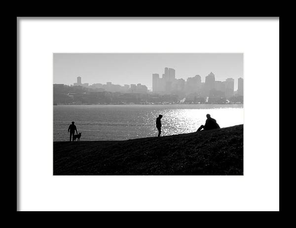 Gas Works Park Framed Print featuring the photograph Gas Works Park Seattle by Frank Winters