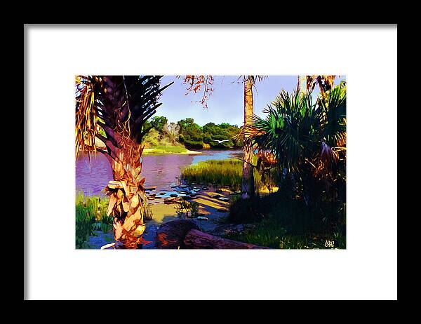Florida Framed Print featuring the painting Gaterland by CHAZ Daugherty