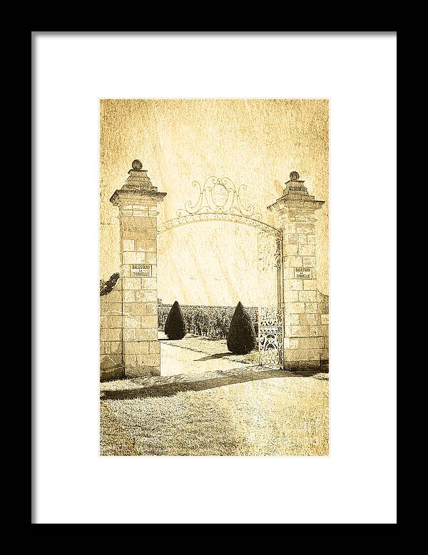 Gate Framed Print featuring the photograph Gateway Into The Garden by Heiko Koehrer-Wagner