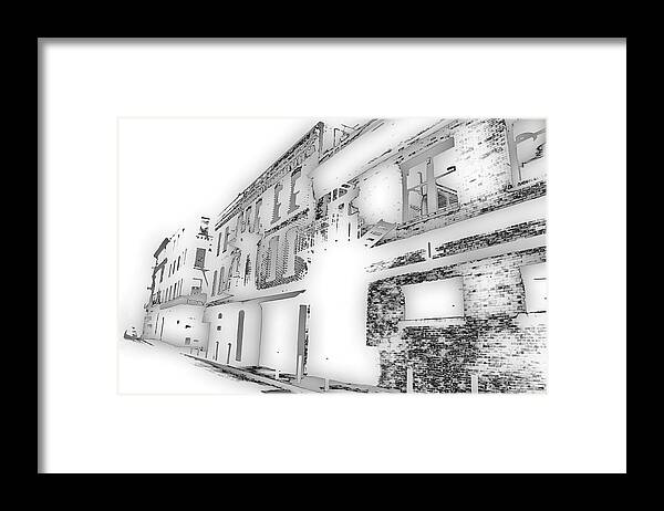 Buildings Framed Print featuring the photograph Gateway by Nick David