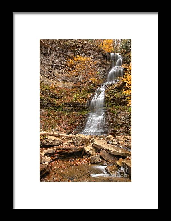 Cathedral Falls Framed Print featuring the photograph Gauley Bridge Cathedral Falls by Adam Jewell