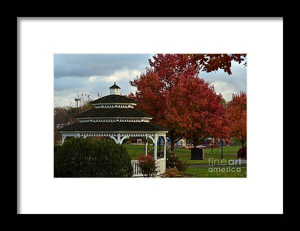 Gazebo Framed Print featuring the photograph Gazebo In The Park by Judy Wolinsky