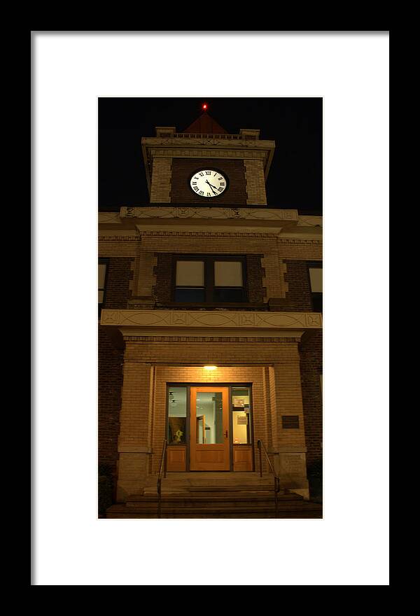 Clock Tower Framed Print featuring the photograph Geaorgetown Clock Tower by Jerry Cahill