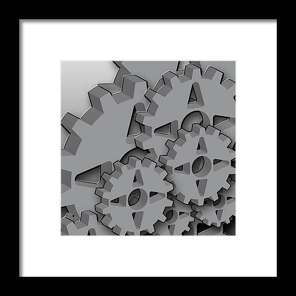 Iphone Framed Print featuring the photograph Gears by Andre Brands