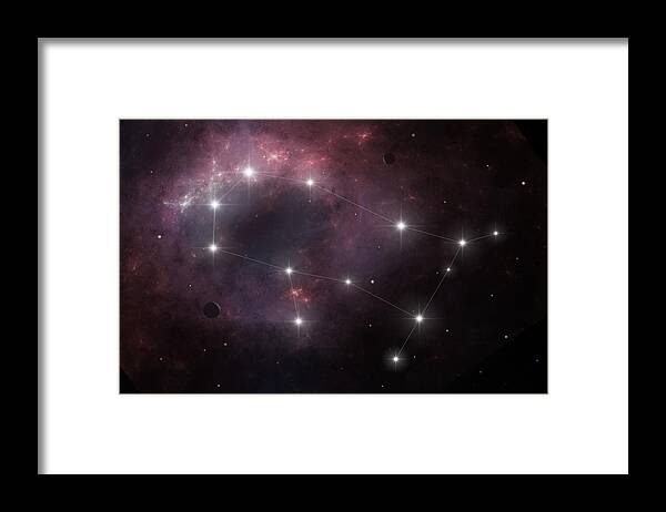 Astrological Framed Print featuring the digital art Gemini by Ian Merton