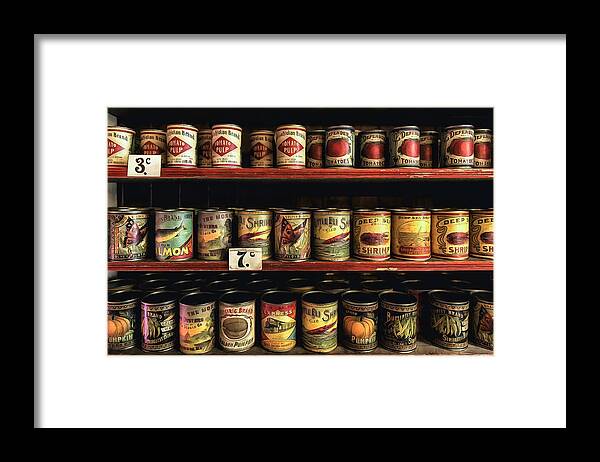 Tin Framed Print featuring the photograph General Store 1 by Nigel R Bell