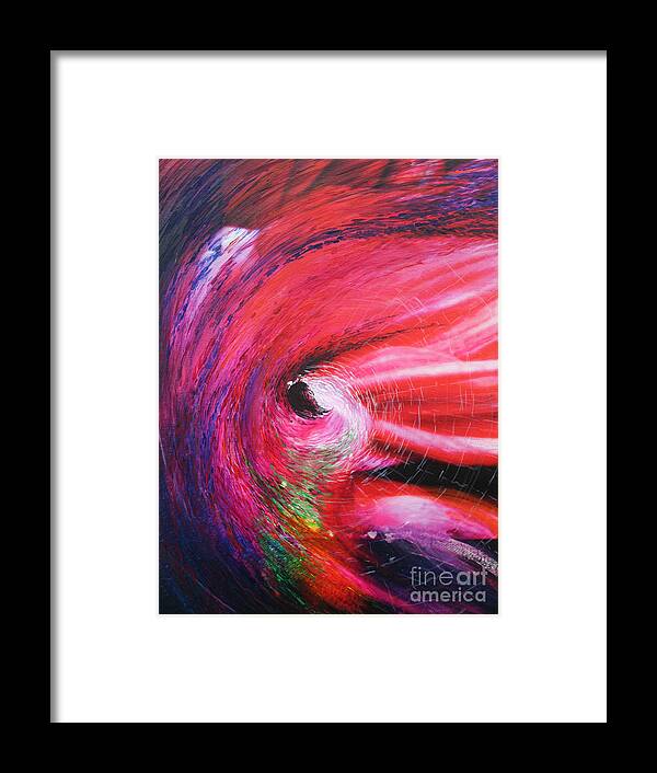 Abstract Framed Print featuring the painting Genesis by Jeanette French