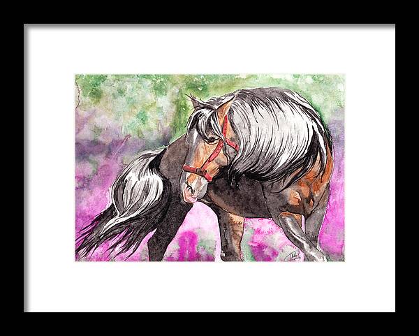 Watercolours Framed Print featuring the painting Gentle Dignity by Kate Black