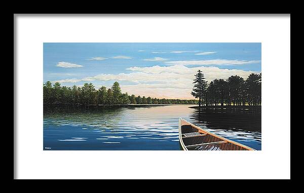 Landscapes Framed Print featuring the painting Gentle Motion by Kenneth M Kirsch