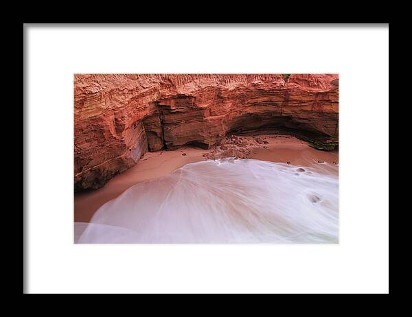 Wave Framed Print featuring the photograph Gentle Touch by Photography By Sai