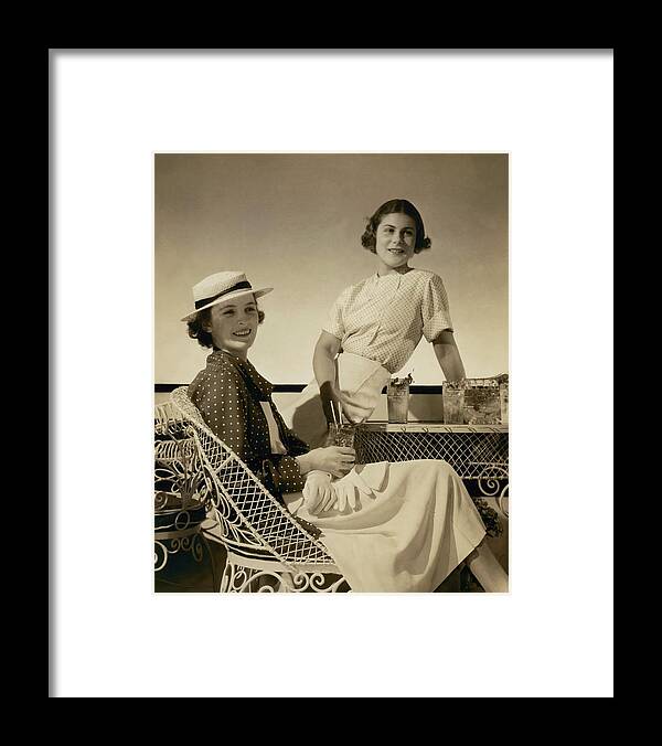 Fashion Framed Print featuring the photograph Georgette Whelan And Mimi Richardson by Edward Steichen