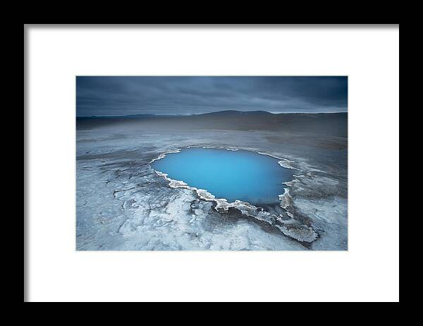 Nis Framed Print featuring the photograph Geothermal Pool Iceland by Mart Smit