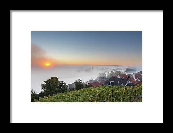 Tranquility Framed Print featuring the photograph Germany, Bavaria, Wipfeld, View Of by Westend61