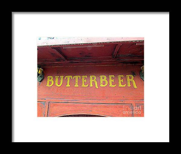 Butterbeer Framed Print featuring the photograph Get Your Butterbeer by Elizabeth Dow