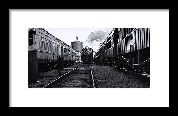 Train Framed Print featuring the photograph Getting Water by Brad Brizek