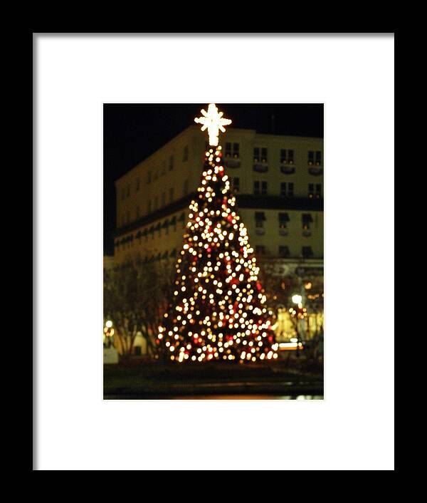 Christmas Tree Framed Print featuring the photograph Gettysburg PA Christmas Tree by John Williams