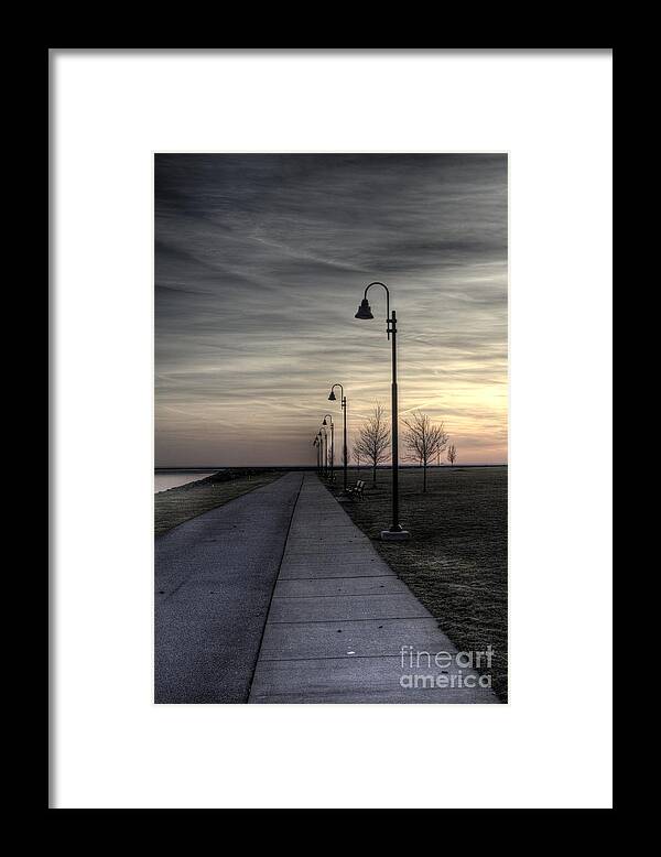 Ghostly Walkway Framed Print featuring the photograph Ghostly walkway by Jim Lepard