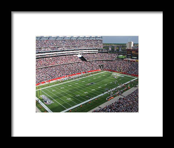 Gillette Stadium Framed Print featuring the photograph Gillette Stadium by Georgia Fowler
