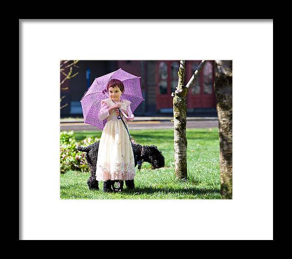 Bridge Framed Print featuring the photograph Girl 1 by Niels Nielsen