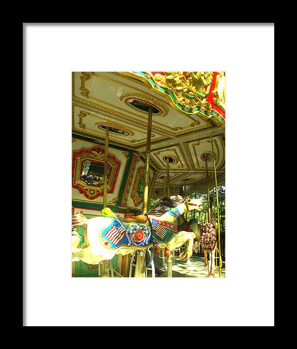 Carousel Framed Print featuring the photograph Girls' Dream by Yuka Kato