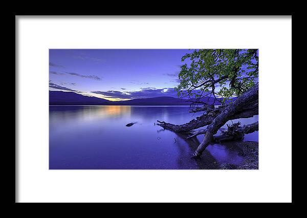 Glacier Blue Framed Print featuring the photograph Glacier Blue by Chad Dutson