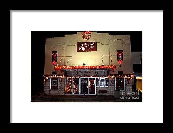 Gladewater Opry House Framed Print featuring the photograph Gladewater Opry House by Kathy White