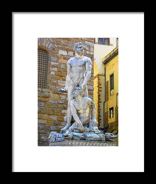 Hercules And Casus Framed Print featuring the photograph Glance at Hercules and Casus by Oleg Zavarzin