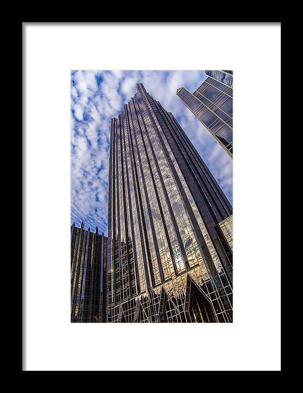 Ppg Plaza Pittsburgh Framed Print featuring the photograph Glass Castle by April Reppucci