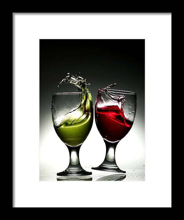 Conceptual Framed Print featuring the photograph Glass Dance by Albert Lukman