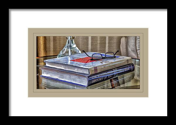 Books Framed Print featuring the photograph Glasses on Glass by Monroe Payne