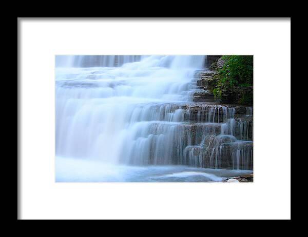 Art Prints Framed Print featuring the photograph Glen Falls by Nunweiler Photography