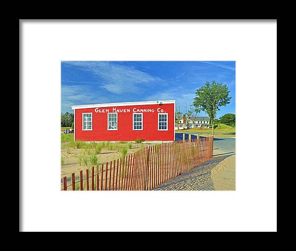 Glen Haven Canning Co. Framed Print featuring the digital art Glen Haven Canning Co. by Digital Photographic Arts