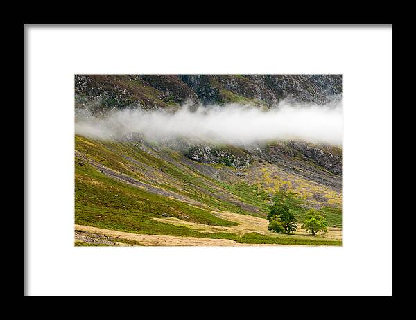 Michalakis Ppalis Framed Print featuring the photograph Misty Mountain Landscape by Michalakis Ppalis