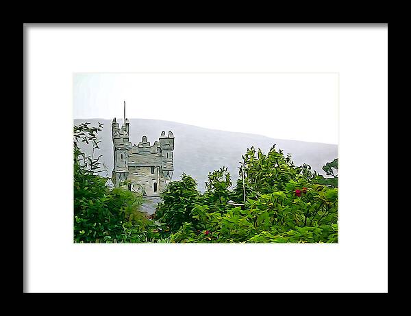 Tower Framed Print featuring the photograph Glenveagh by Norma Brock