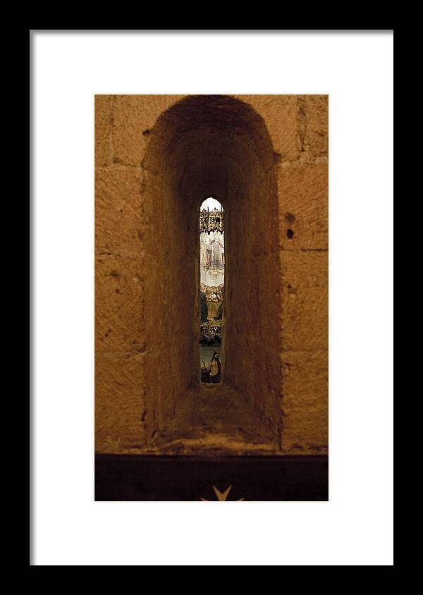 Suckling Pig Framed Print featuring the photograph Glimpse of An Altar by Lorraine Devon Wilke