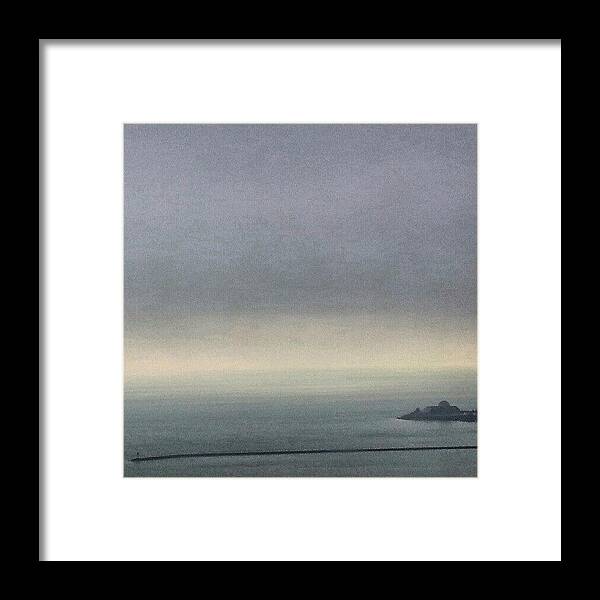 Water Framed Print featuring the photograph Gloomy Day On The Lake by Jill Tuinier