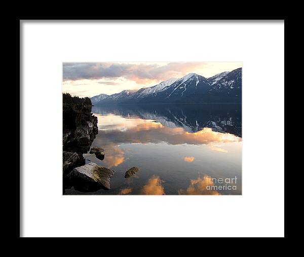 Kootenay Framed Print featuring the photograph Glorious Sunset by Leone Lund