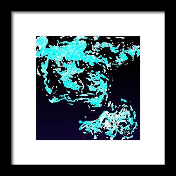  Framed Print featuring the digital art Glub by Mark Didine