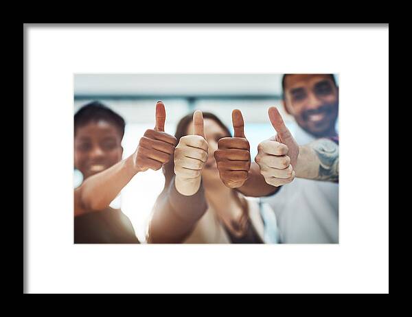 New Business Framed Print featuring the photograph Go get that success! by PeopleImages